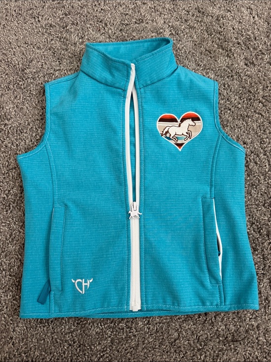 Cowgirl Hardware Other - CH Kids Turquoise Horse Heart Vest